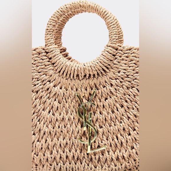 Half moon beige beach bag - Picture 3 of 3